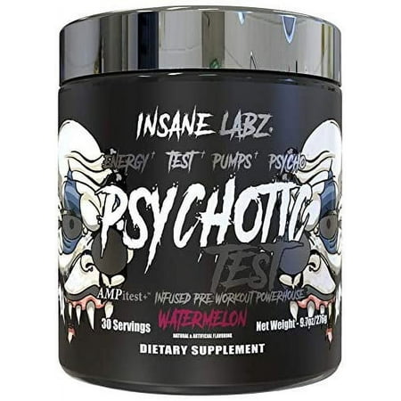 Insane Labz Psychotic Test Pre Workout 30 Servings - Watermelon
