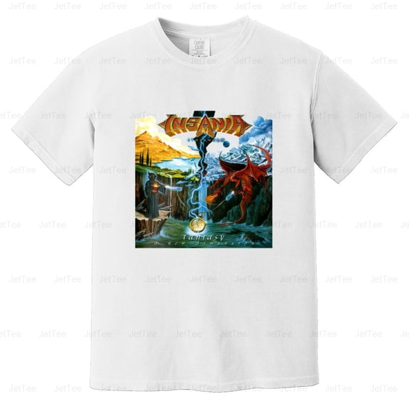 Insania Fantasy A New Dimension Vintage Retro Power Metal Music Band Comfort Color T-Shirt Unisex, up to 4XL