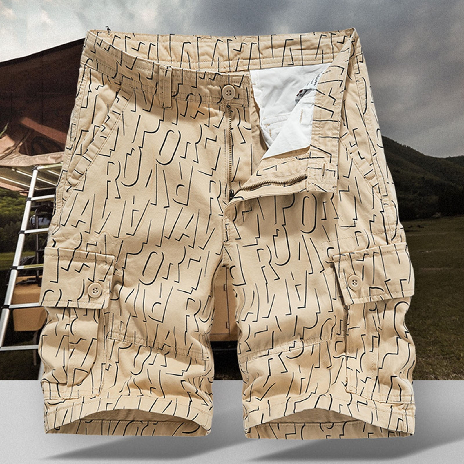 Inseam Docker Men's Cargo Shorts Cotton Men's Shorts Inseam Stretch