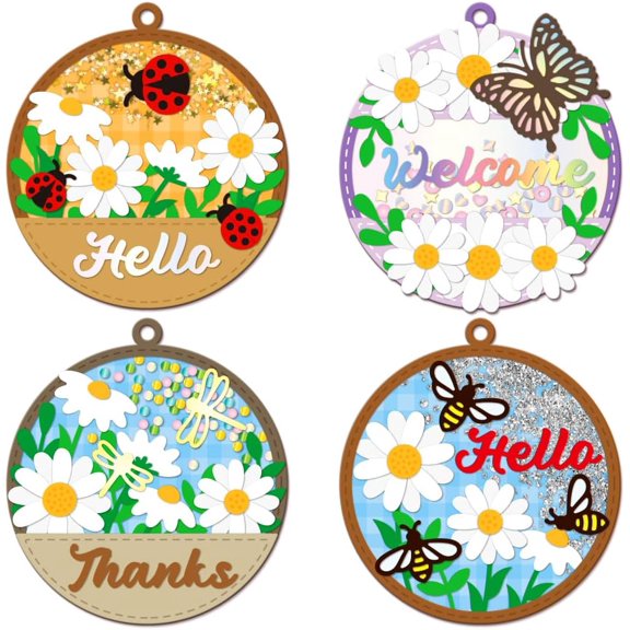 Insect Background Shaker Cutting Dies for Card Making Bee Butterfly Dragonfly Shaker Cut Die for DIY Scrapbooking Journal Embossing Paper Craft Decor