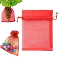 thumbnail image 1 of Insect Barrier Net Bags–Reusable Nylon Mesh Plant Protection Bags for Fruit Trees,Vegetables,Flowers,and Garden PestsRed 1pc, 1 of 9