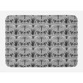 thumbnail image 1 of Insect Bath Mat, Modern Butterfly Dragonfly Bumblebee Beetle Cicada Entomological Art, Plush Bathroom Decor Mat with Non Slip Backing, 29.5" X 17.5", Charcoal Grey and White, by Ambesonne, 1 of 2