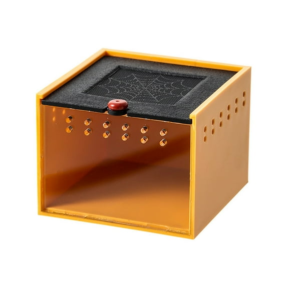 Insect Breeding Box Terrariums With Lid, Small Reptile Hatching Container, Acrylic Feeding Box, Reptile Cage Rearing Tank Feeding Box For Insect Scorpion