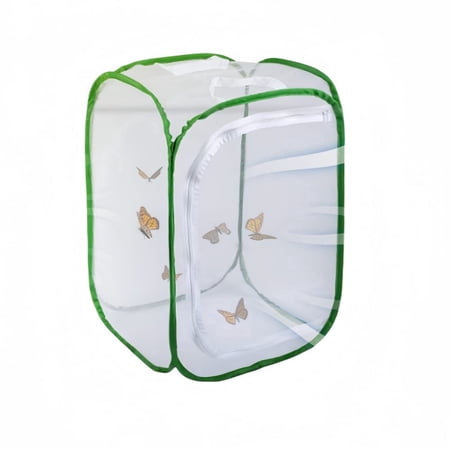 Insect Butterfly Habitat Cage – 23.6" Tall Pop-Up Terrarium with Breathable Mesh, Portable Bug Catching Enclosure for Caterpillars, Ideal for Butterfly Raising, Classroom Projects Outdoor Exploratio
