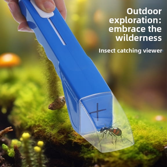 Insect Catcher Handheld Bug Catching Tool with Transparent Viewer for Outdoor Exploration Nature Study Safe Capture