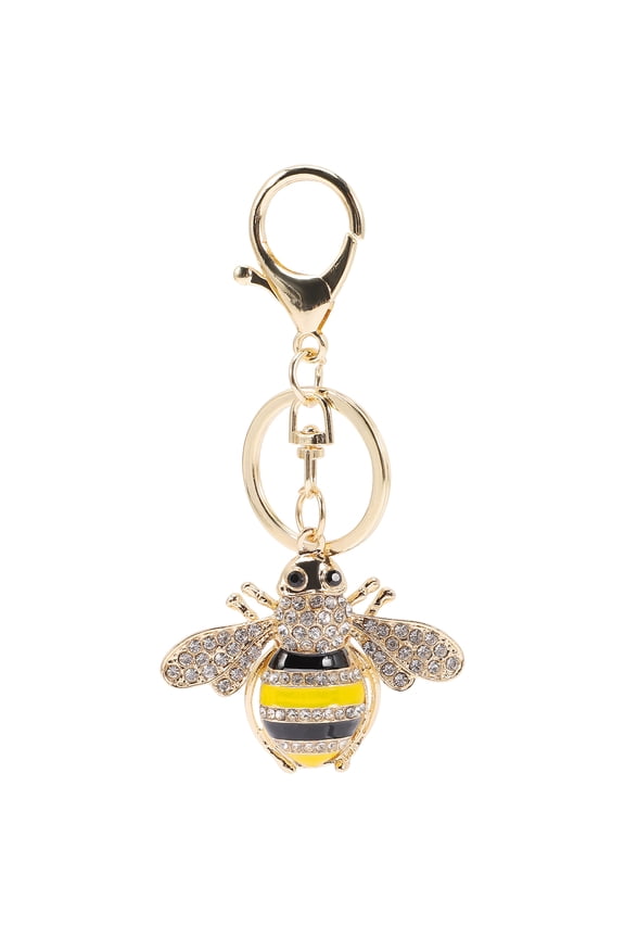 1Pcs Key Chain Accessory Bee Shape Rhinestone for Purse Decorations