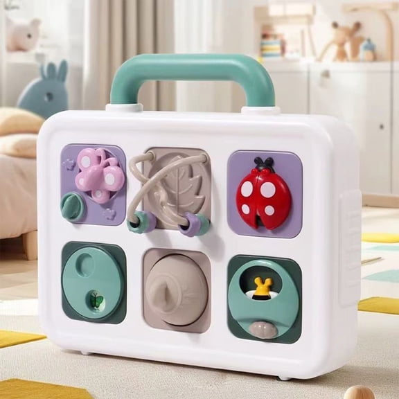 Insect Exploration Busy Board Toy, Sensory Motor Skill Trainer, Life Simulation Play, Tactile Hands-on Learning, Fine Motor Development, Early Cognition, Educational Activity