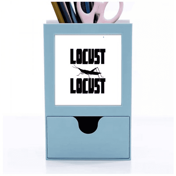 Insect Fear Animal Grasshoppers Desk Supplies Organizer Pen Holder Card