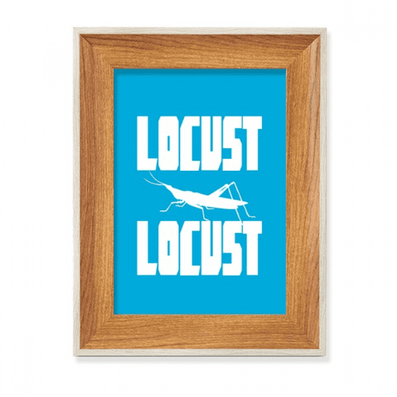 Insect Fear Animal Grasshoppers Desktop Wooden Photo Frame Display Picture Art Painting Multiple Sets