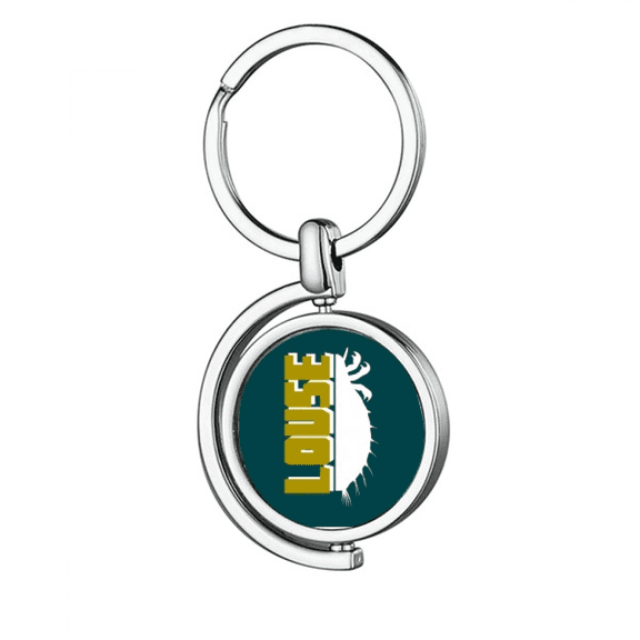 Insect Fear Animal Lice Rotating Keychain Metal Keyring Holder