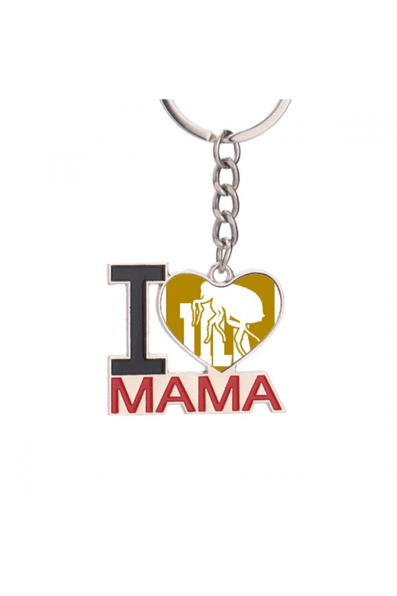 Insect Fear Animal Ticks Keychain Metal Keyring Holder Love MAMA Mother