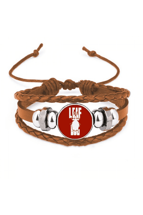 Insect Fear Animal worms Bracelet Wristband Leather Jewelry Ornament