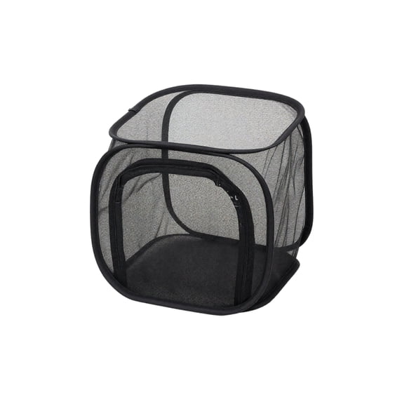 Insect Habitat Cage 12 by 12 by 12 Inch Collapsible Mesh Cage for Outdoor Raising and Observation