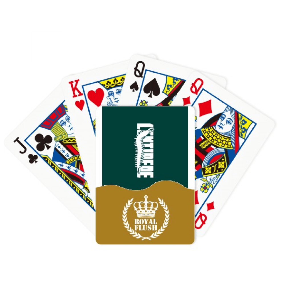 Insect Harm Fear Animal Centipede Royal Flush Poker Playing Card Game