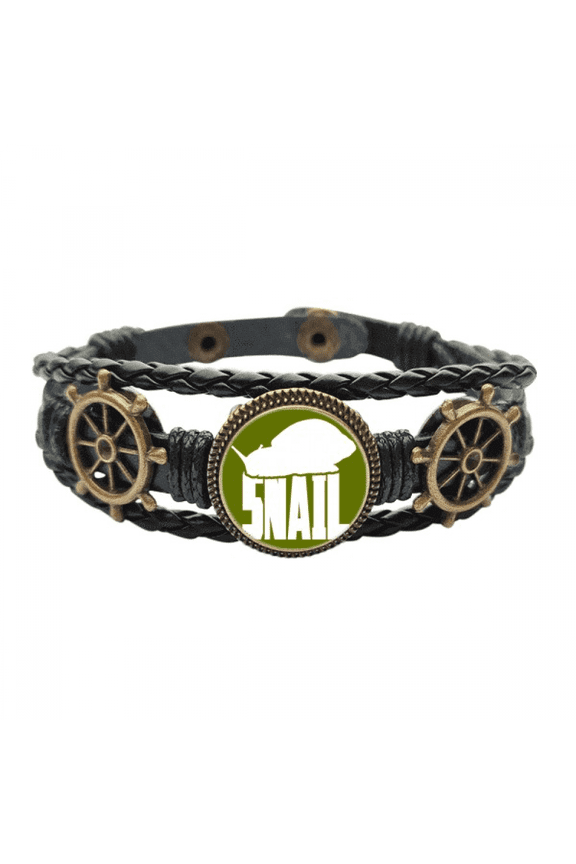 Insect Harm Fear Animal Snails Leather Braided Ocean Bracelet Wristband