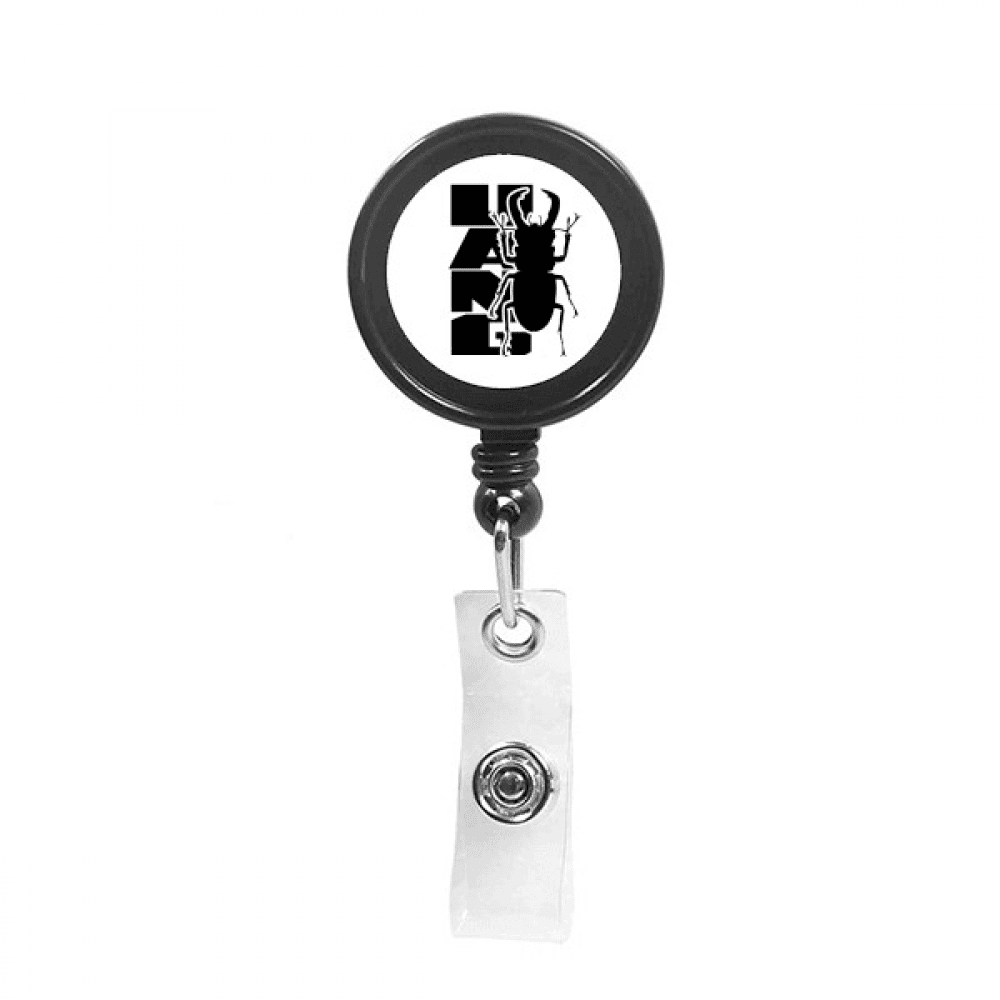 Insect Harm Fear Animal Unicorn Retractable Keychain Badge Holder ID Badge