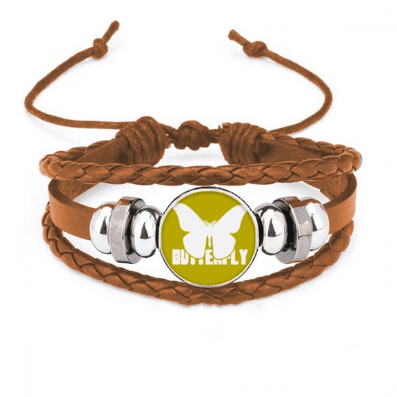 Insect Harm Fears Animal Butterflies Bracelet Wristband Leather Jewelry Ornament