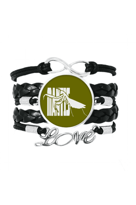 Animal Mantis Bracelet Love Accessory Twisted Leather Knitting Rope Wristband