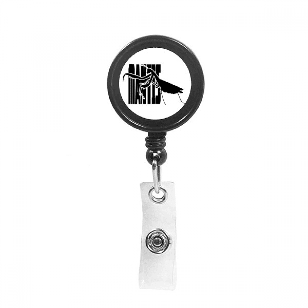 Insect Harm Fears Animal Mantis Retractable Keychain Badge Holder ID Badge