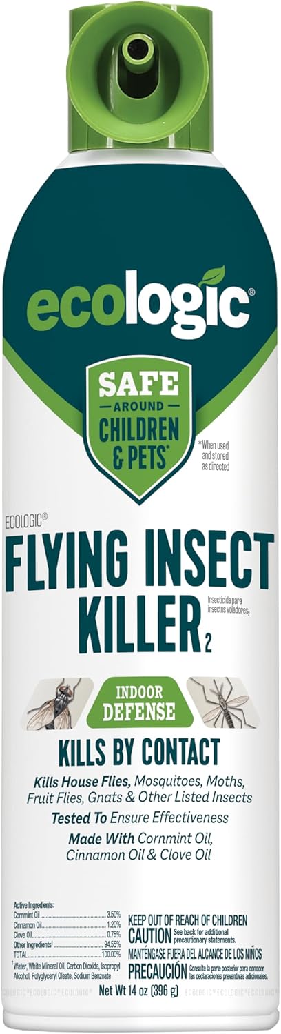 Insect Killer, 14 ounces, a aerosol formula made with corn mint, cinnamon and clove oil