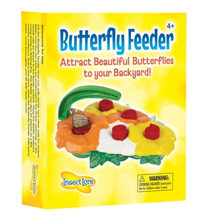 Insect Lore Butterfly Feeder with Nectar Recipe & Sponge