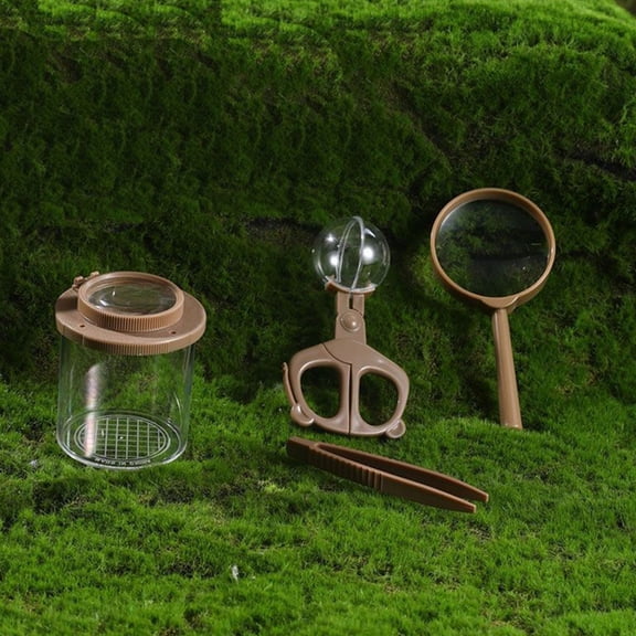 Insect Observation Box for , Science Exploration Tool with Magnifier, Educational Bug Collecting Kit for Nature Lovers, Toddler Outdoor Activity Toy