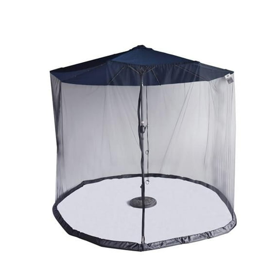 Insect Repellant All-Weather Outdoor Umbrella Bug Screen, Black