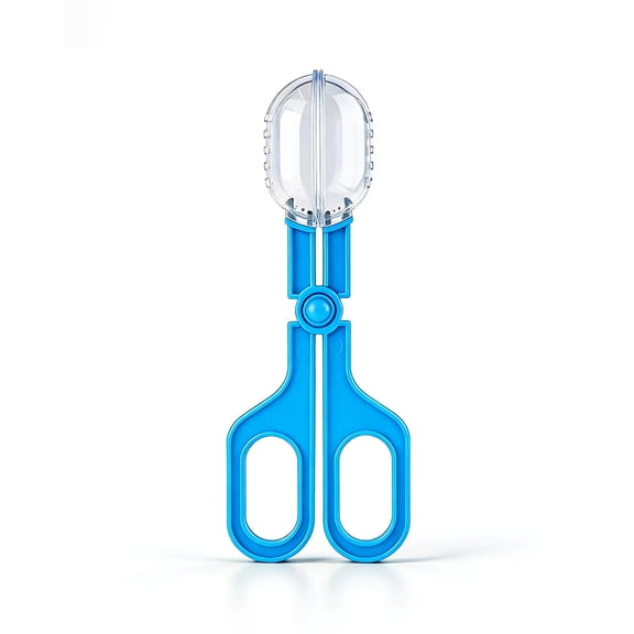 Insect Scissor Clamp Bug Catcher Tool,Lightweight Handheld Grabber for Gentle Insect Capture Indoor Outdoor Spider Cricket Removal Blue