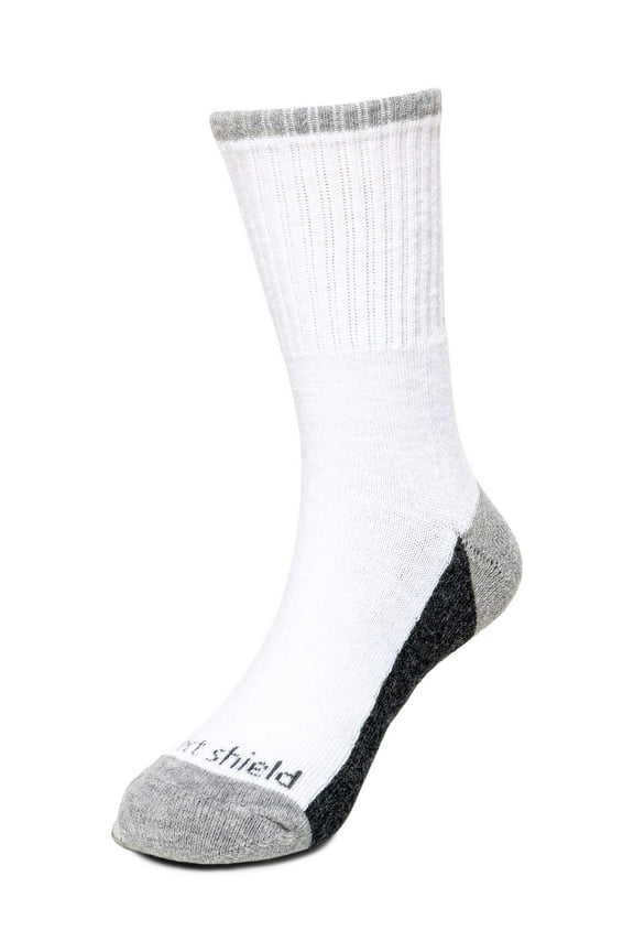 Kids' Sport Crew Socks, White, Medium
