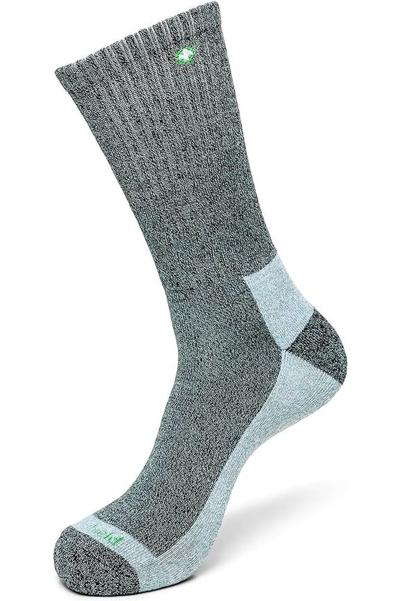 Lightweight Hiking Walking Socks, Stretchy and Comfortable Crew Socks with Padding and Tick Protection