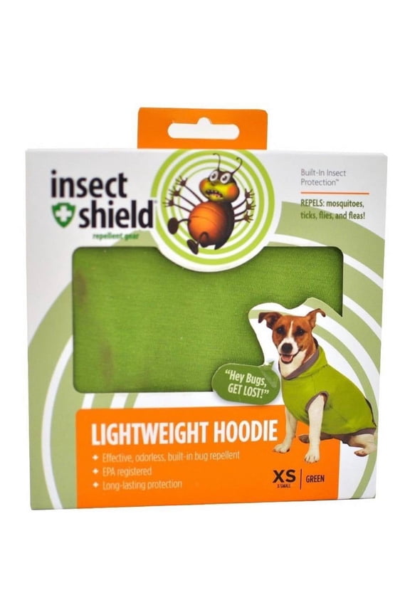 for Pets Lightweight Hoodie, Green, X-Small