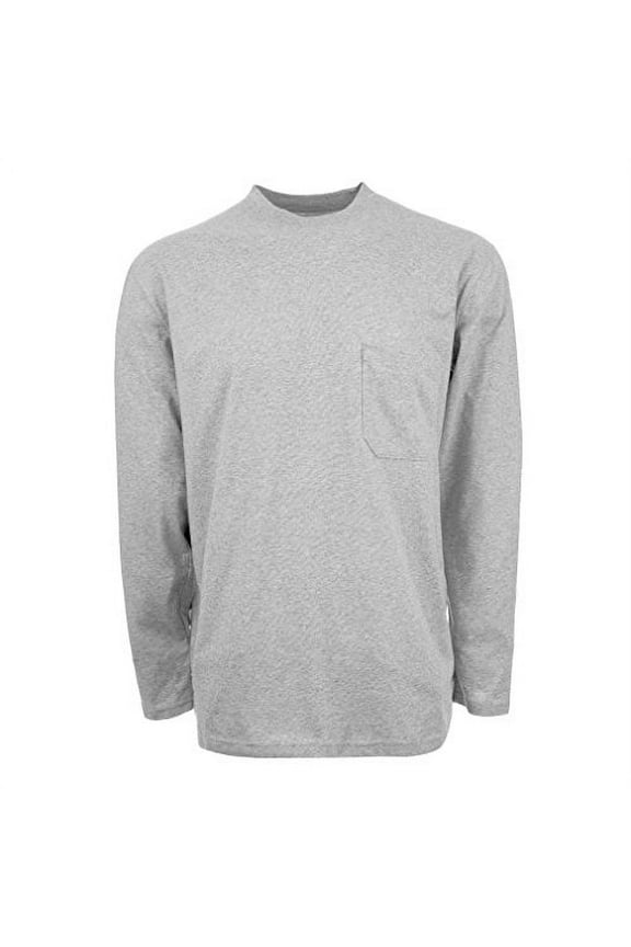 Men's UPF Dri-Balance Long Sleeve Pocket Tee, Heather Grey, X-Large