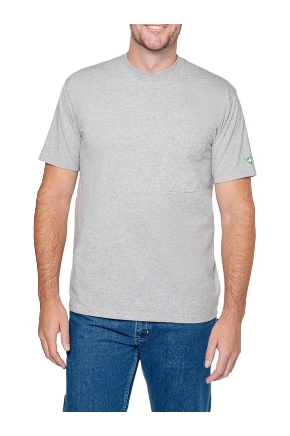 Men's UPF Dri-Balance Short Sleeve Pocket T-Shirt, Heather Grey, X-Large