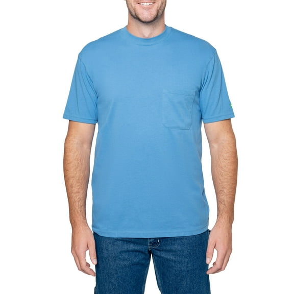 Insect Shield Men's UPF Dri-Balance Short Sleeve Pocket T-Shirt, Marine Blue, X-Large