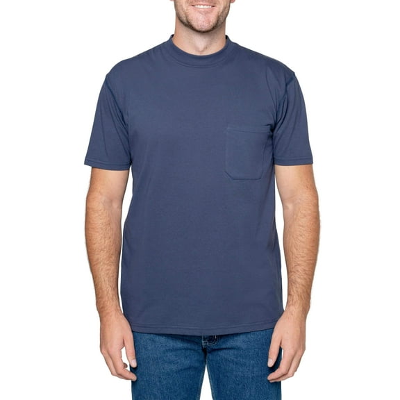 Insect Shield Men's UPF Dri-Balance Short Sleeve Pocket T-Shirt, Navy, X-Large