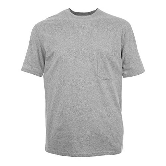 Insect Shield Men's UPF Dri-Balance Short Sleeve Pocket Tee, Heather Grey, Small