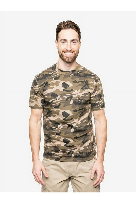 Men's Woodland Camo Short Sleeve T-Shirt