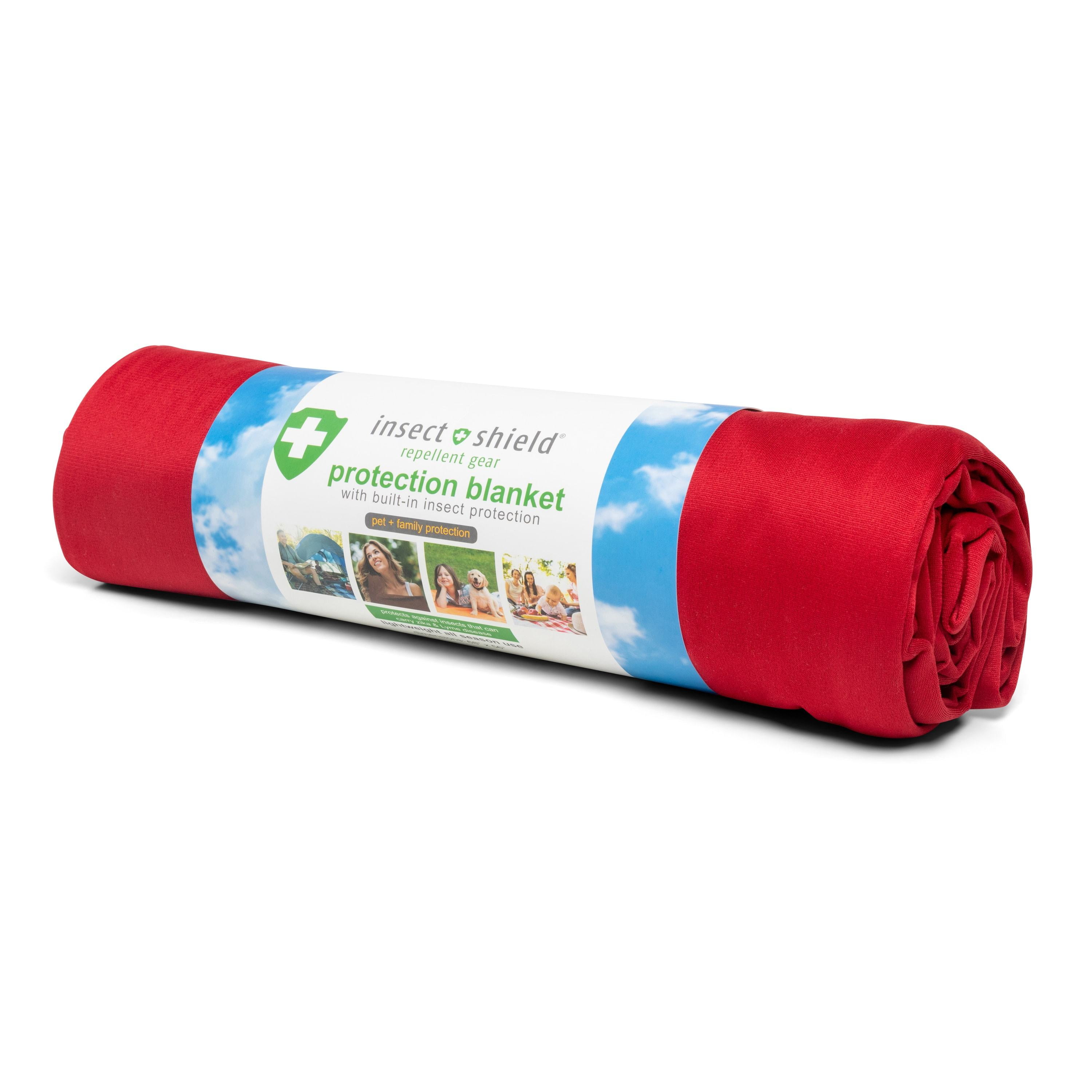 Insect Shield Mosquito Repellent Blanket, Red, One Size, 100% Polyester ...