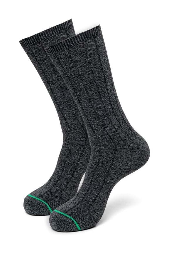 Traveler Socks (Two-Pair Pack), Charcoal, Large