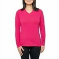 thumbnail image 1 of Insect Shield Women's UPF Dri-Balance Long Sleeve V-Neck T-Shirt, Raspberry, Medium, 1 of 3