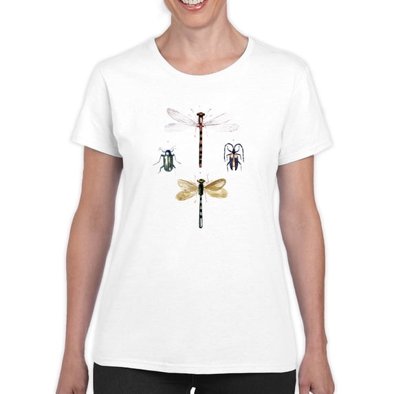 Insect Varieties I T-Shirt Women -Annie Warren Designs, Female x-Large