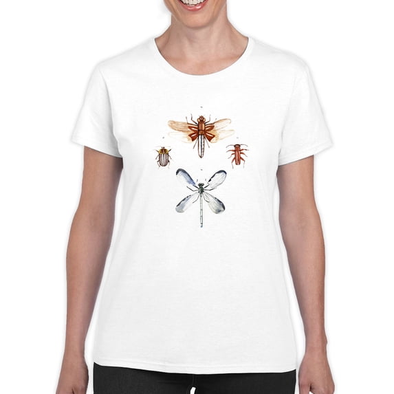 Insect Varieties Iv T-Shirt Women -Annie Warren Designs, Female 5X-Large
