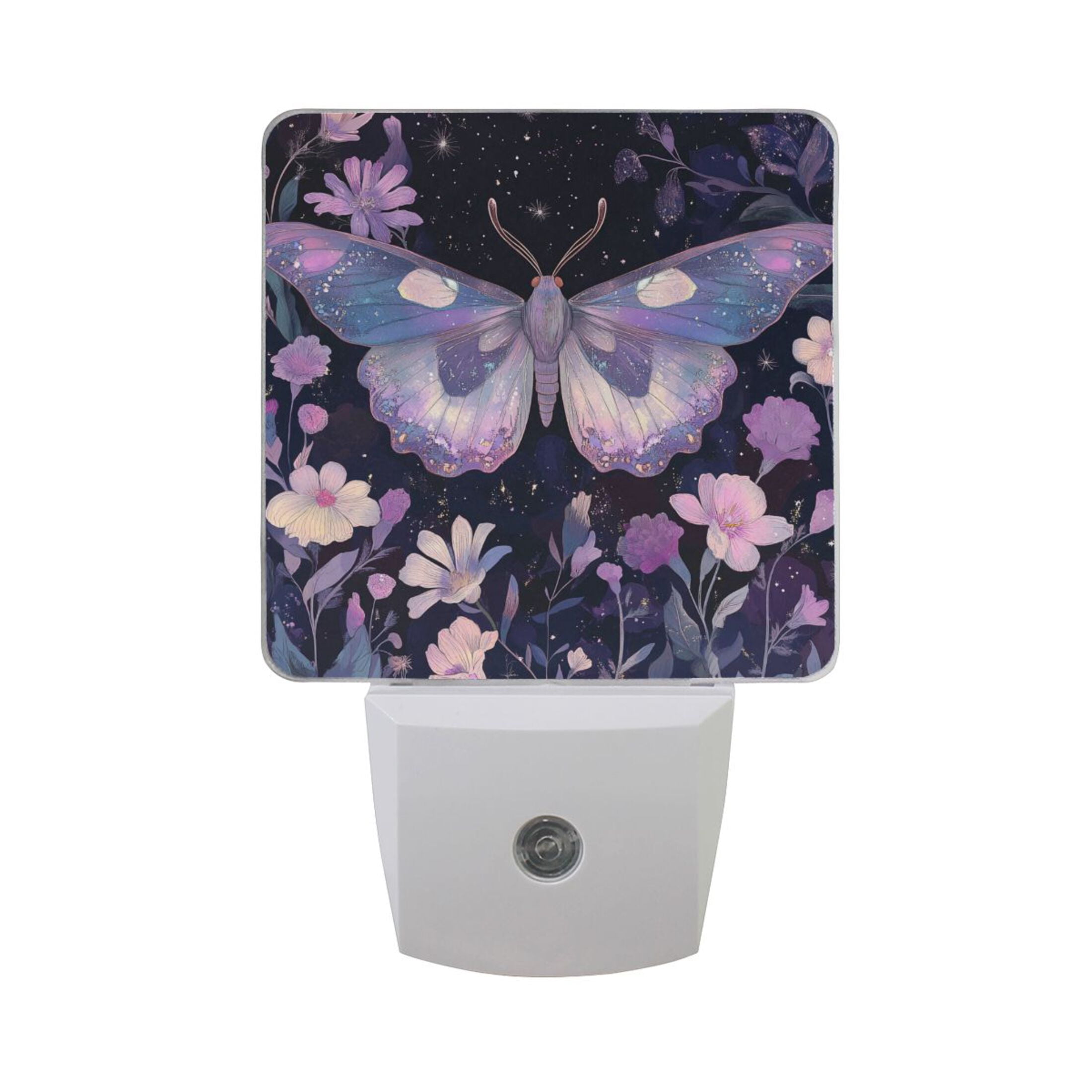 Insect and Flowers LED Night Light with Smart Sensor Plug Into Wall ...