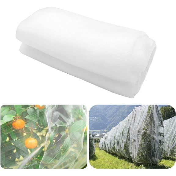 Insect and bird barrier net - 10 x 15-foot garden insect net plant cover used to protect plants, fruits and flowers from being eaten by insects and b