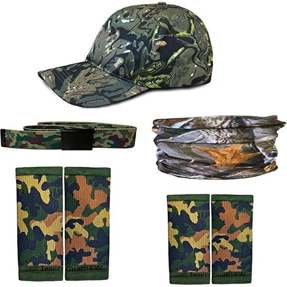 InsectGuard Permethrin Treated Repels Tick Mosquitoes Flies Chiggers & More Insect Repellent Complete Package (Complete 1 XW - Camo)