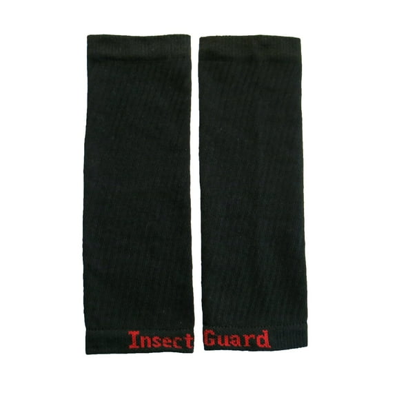 InsectGuard Permethrin Treated Tick Gaiters/Sleeves and Mosquitoes Flies Chiggers & More Insect Repellent Extra Wide 10 Inch Long Pair (Black XW)