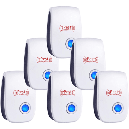 InsectX Ultrasonic Electronic Pest Repellent, 6 Pack