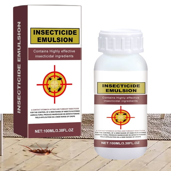 100ml Insecticide Emulsion, Indoor/Outdoor Pest Control Spray, Fast-Acting Bug Killer