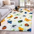thumbnail image 1 of Insects Area Rugs 3x5 ft Colorful Butterfly Dragonfly Ladybird Bee Spiders Grass Washable Rug Non Slip Indoor Carpet Absorbent Floor Mat for Living Room Bedroom Dining Room, 1 of 9