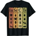 thumbnail image 1 of Insects Periodic Table Elements Entomologist Retro Bugs T-Shirt, 1 of 4